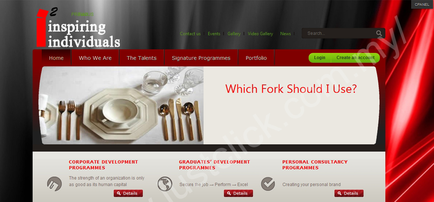 Inspiring Individual website portfolio preview