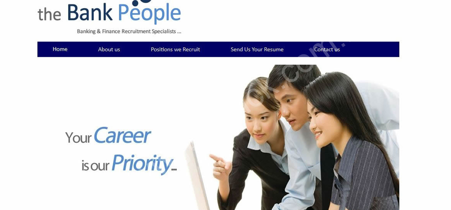 The Bank People website portfolio preview